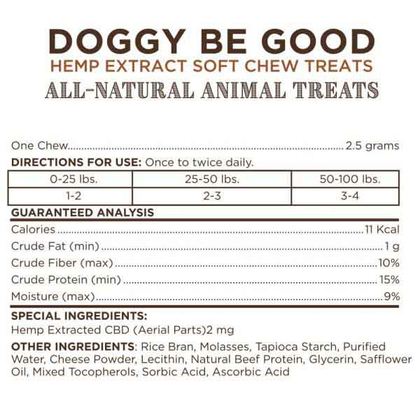 Green Garden Gold Doggy Be Good CBD Soft Chew Dog Treats image2