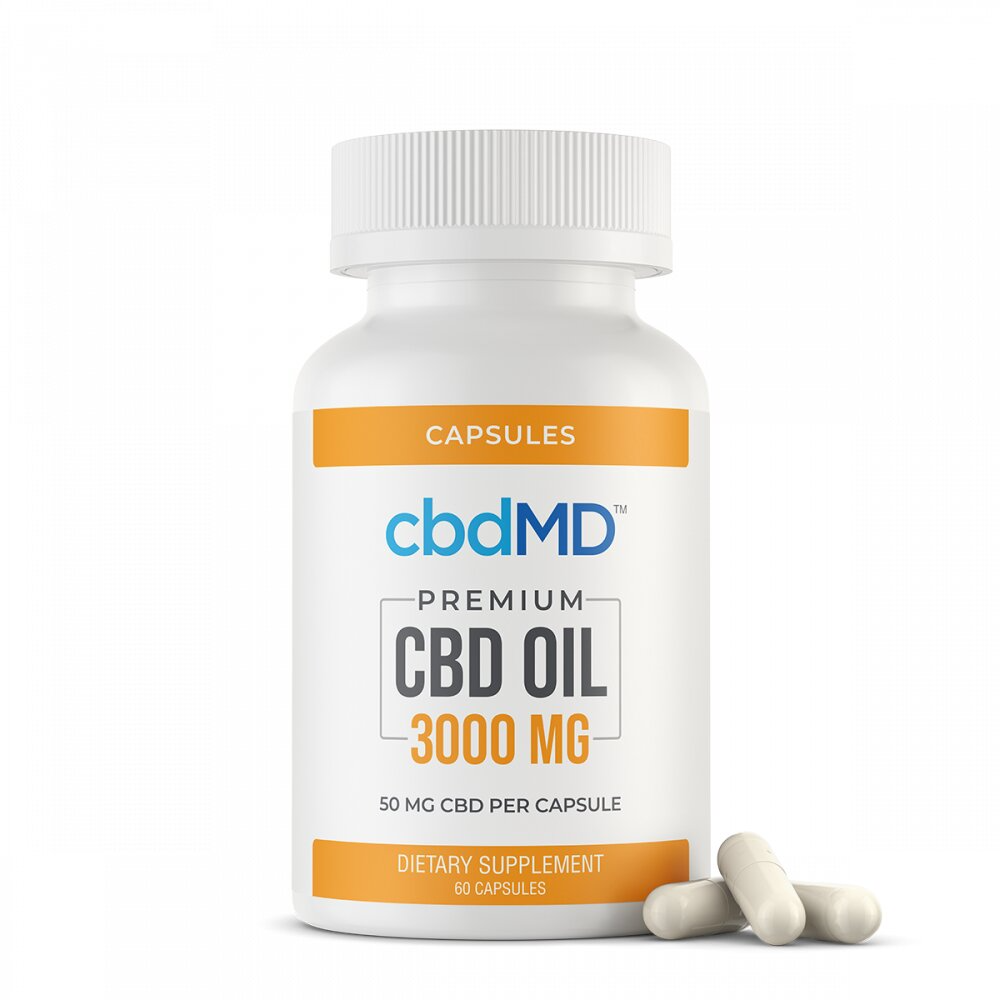 CbdMD CBD Oil Capsules 3000 mg image1