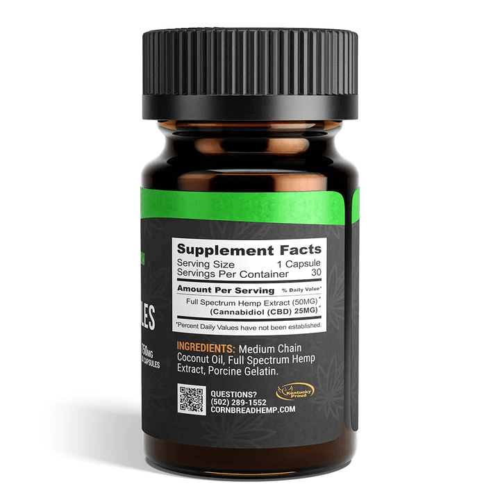 Cornbread Full Spectrum CBD Capsules 750 mg image_2