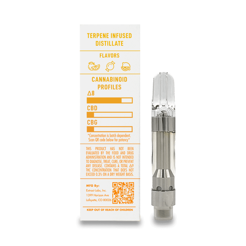 Extract Labs Delta 8 Cart Clementine 120 mg image 2