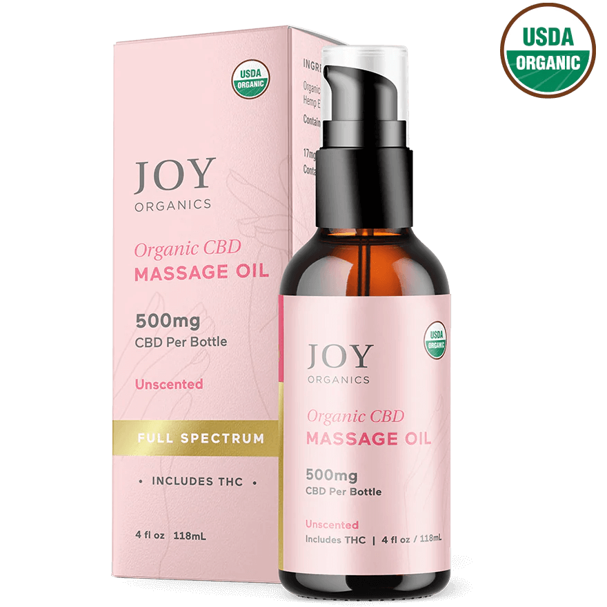 Joy Organics Organic CBD Massage Oil 500 mg image