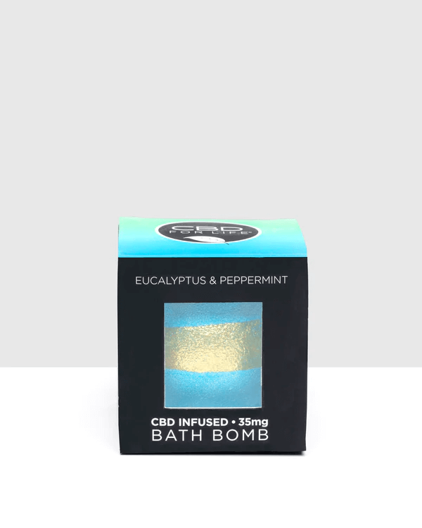 CBD For Life CBD Bath Bomb Eucalyptus and Peppermint image