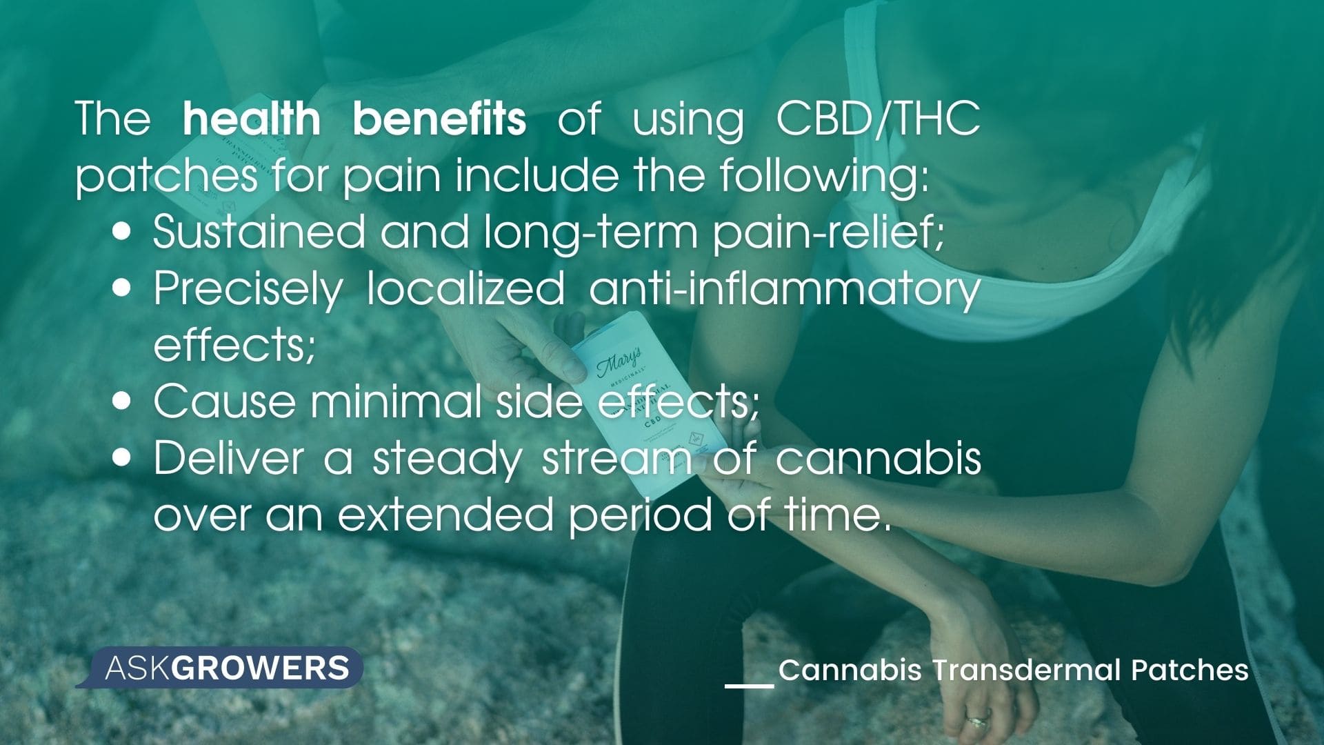 health benefits of using CBD/THC patches for pain