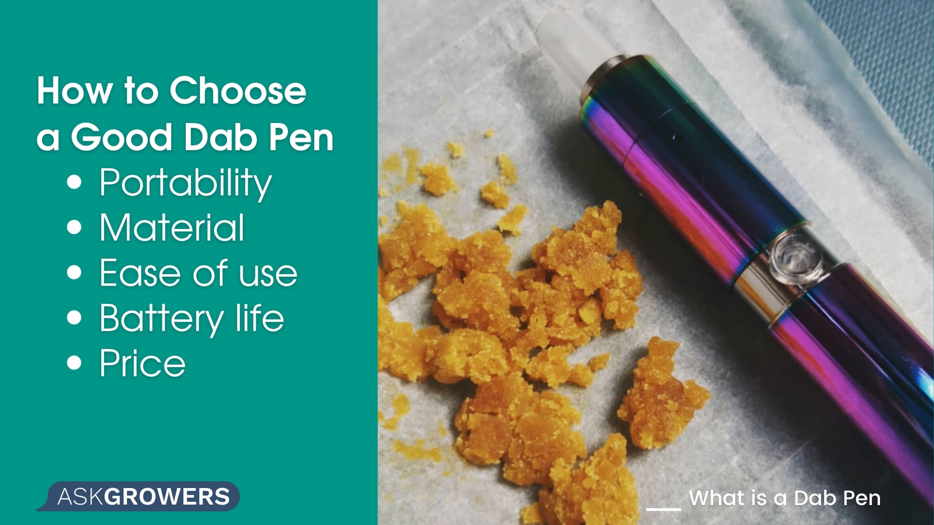 How to Choose Dab Pens