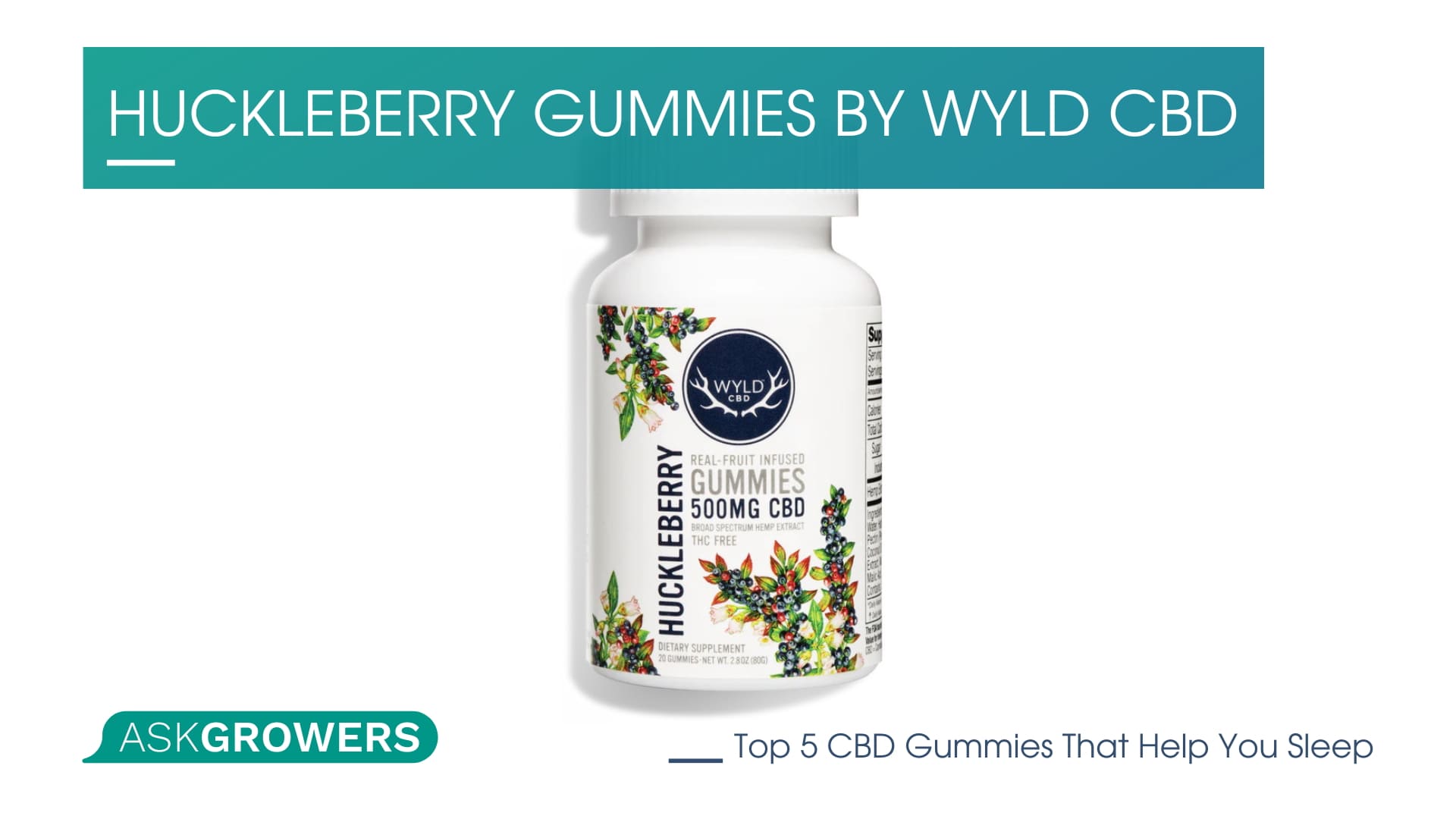 Huckleberry Gummies by WYLD CBD