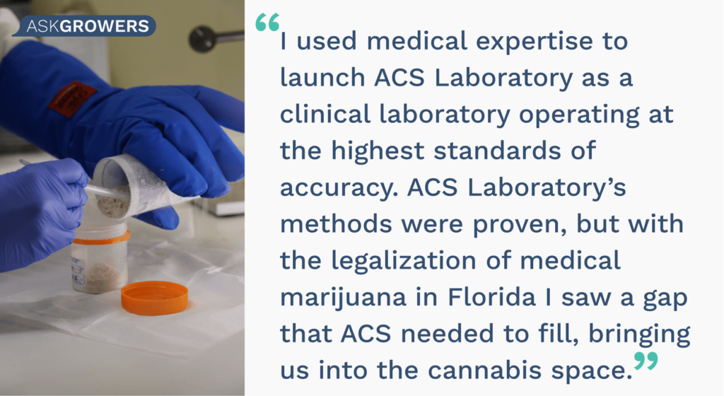 ACS Lab Cannabis interview quote