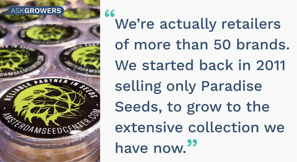 Amsterdam Seed Center Interview quote