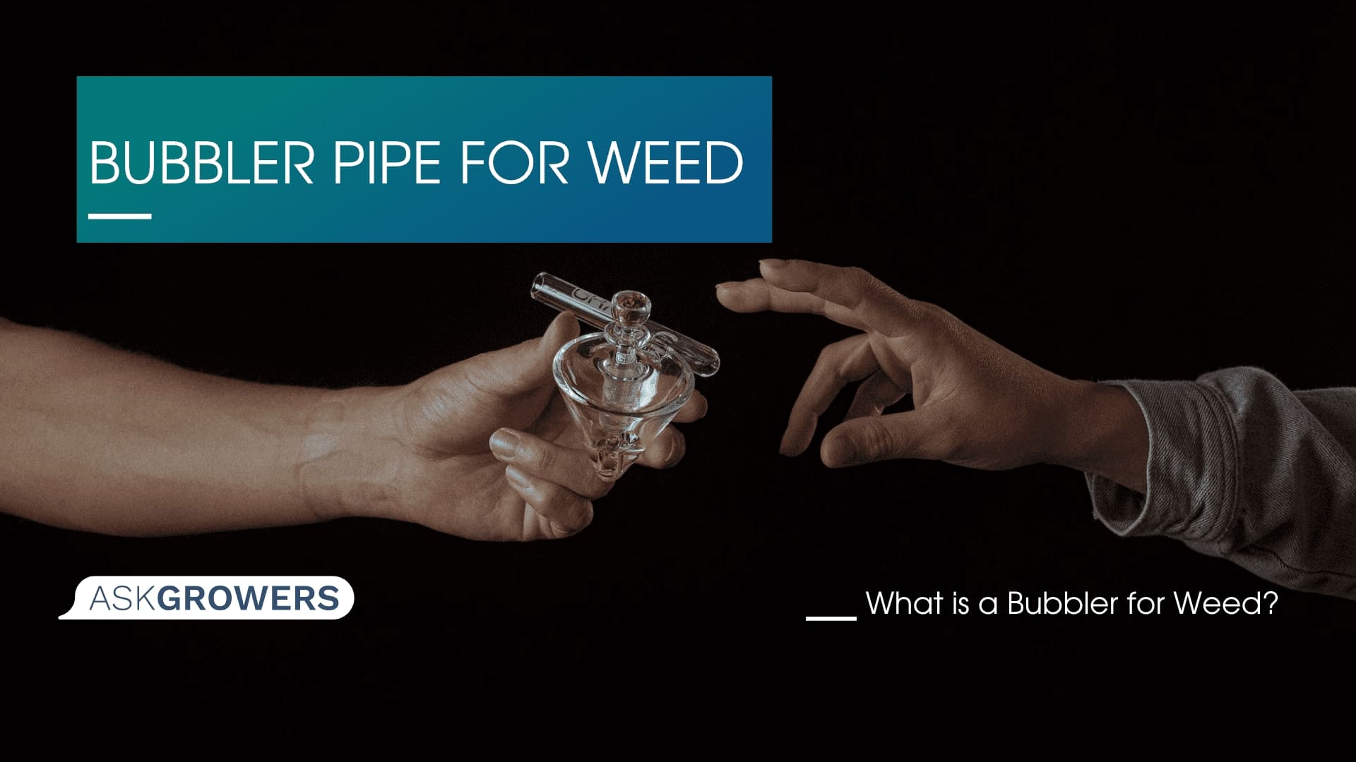 Bubbler pipe for weed
