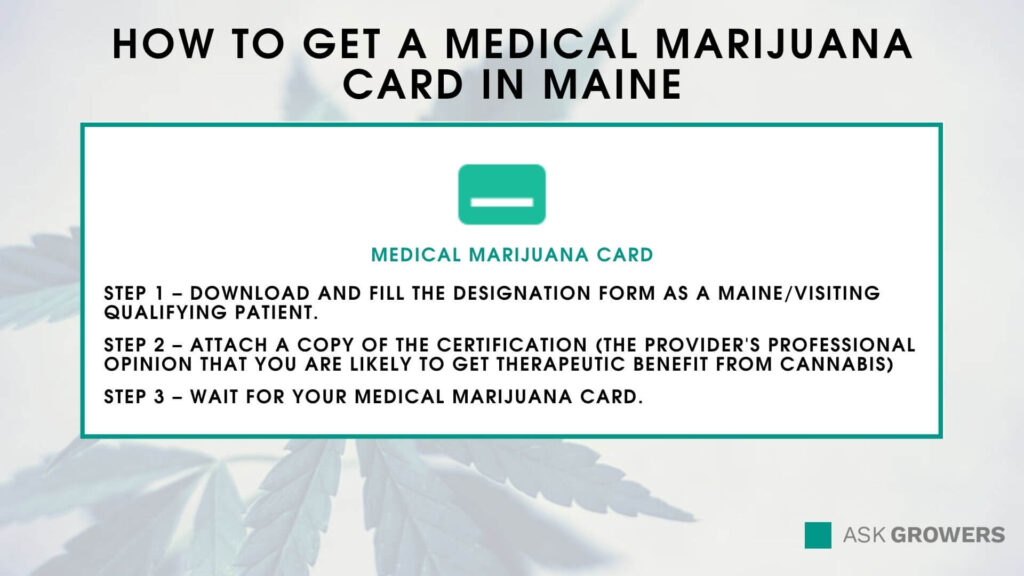 How to get a medical marijuana card in Maine