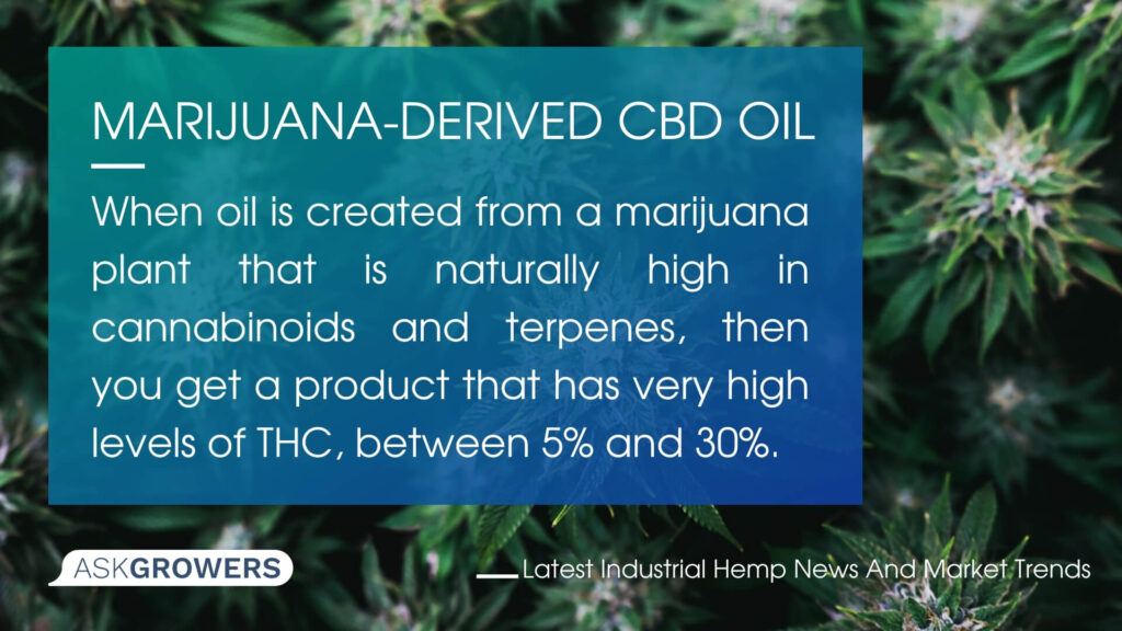 Marijuana-Derived CBD Oil