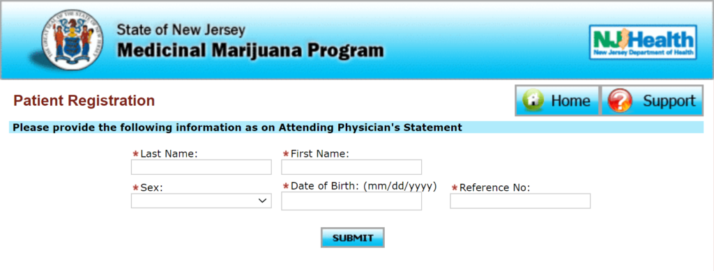 Medicinal Marijuana Program Registration