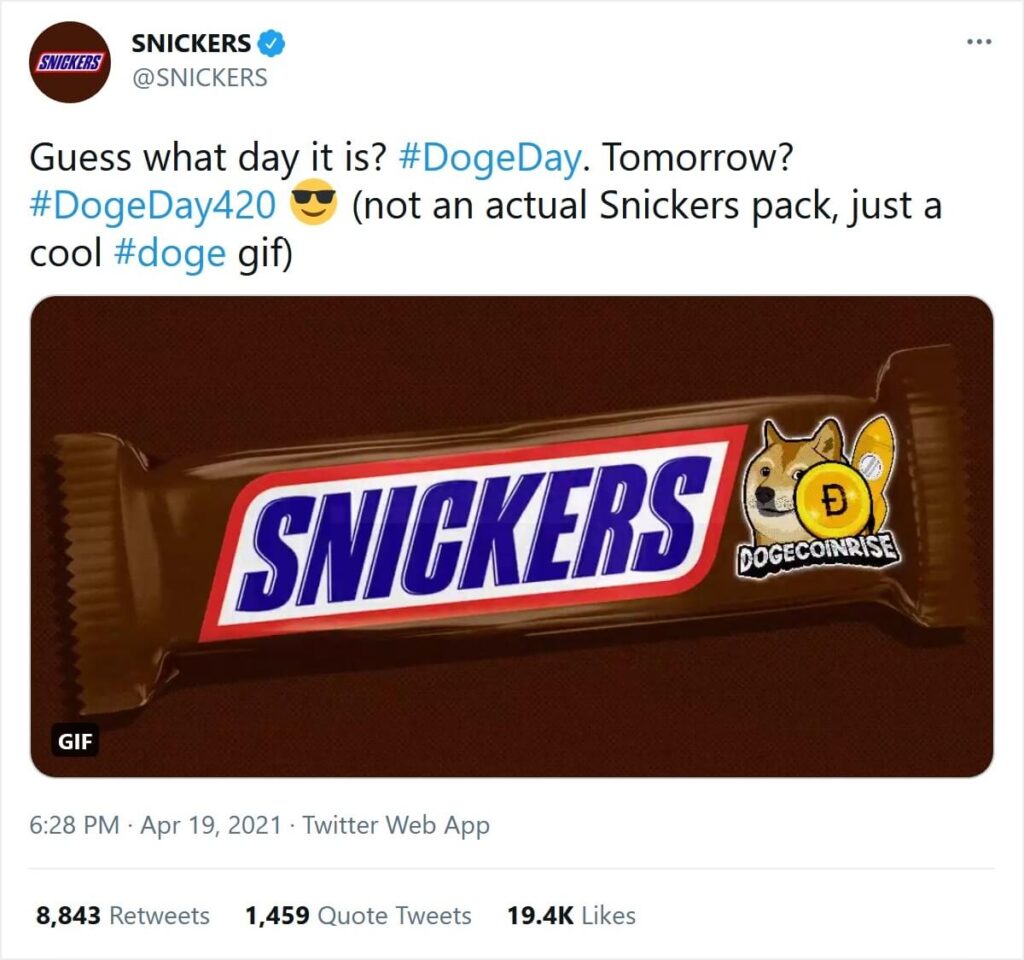 Snickers picture