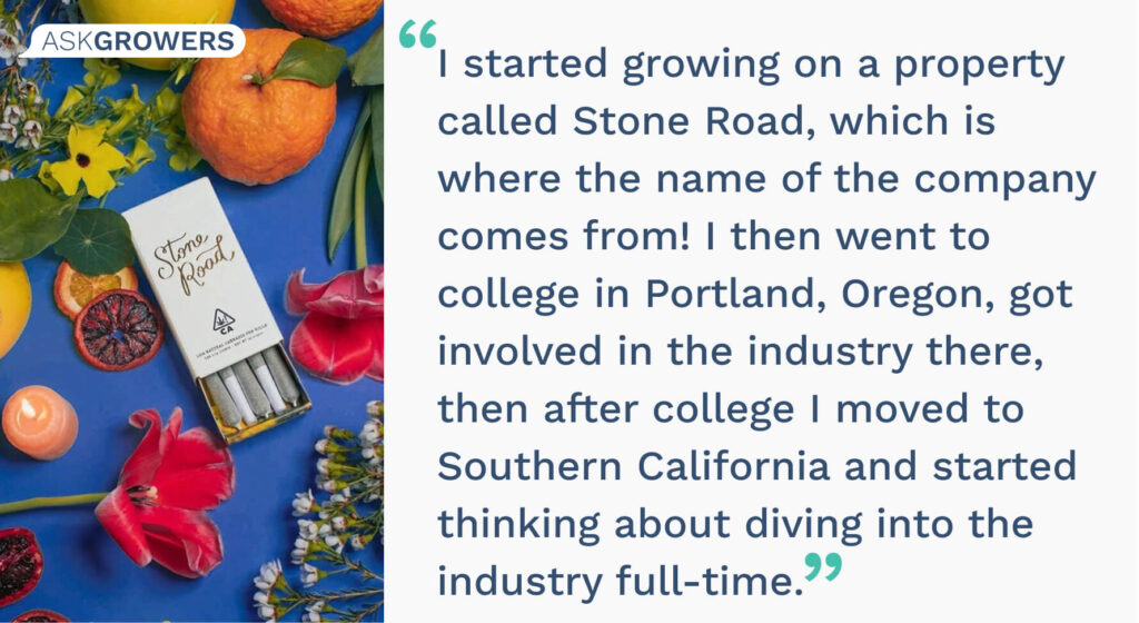 Stone Road interview quote