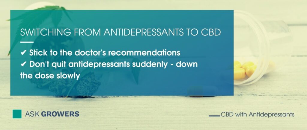 Switching from Antidepressants to CBD
