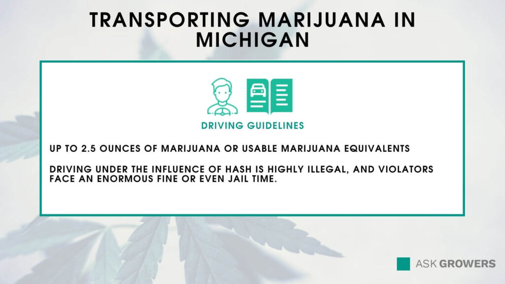 Transporting marijuana in Michigan