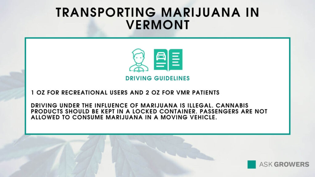 Transporting Marijuana in Vermont