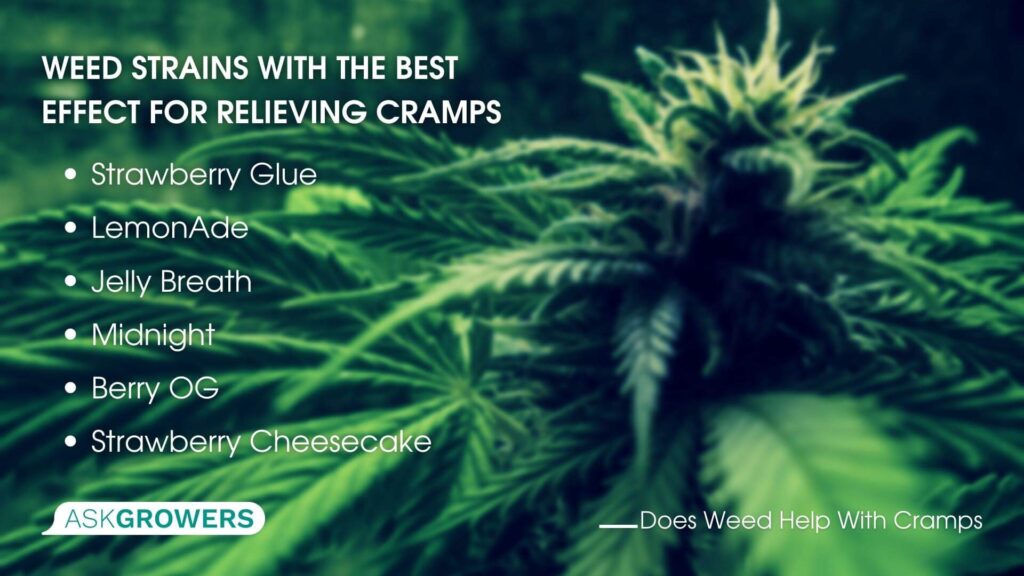 Weed Strains With the Best Effect for Relieving Cramps