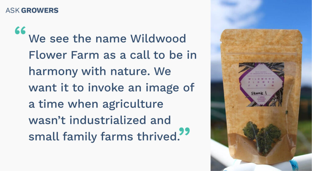 Wildwood Flower Farm interview quote