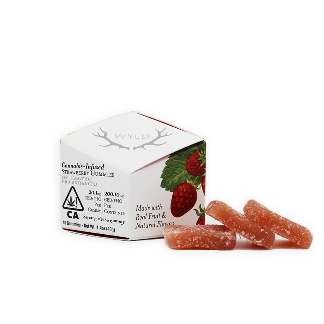 Wyld Strawberry 20:1 CBD:THC Gummies image