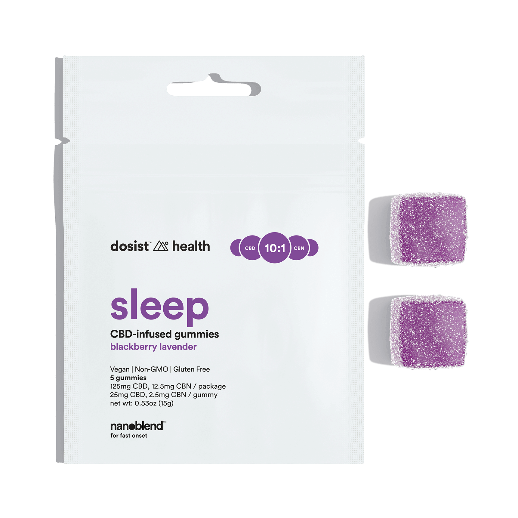 sleep CBD+ gummy, 125mg logo