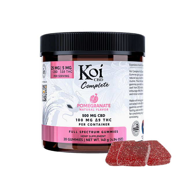 KoiCBD Complete Full Spectrum CBD Gummies Pomegranate