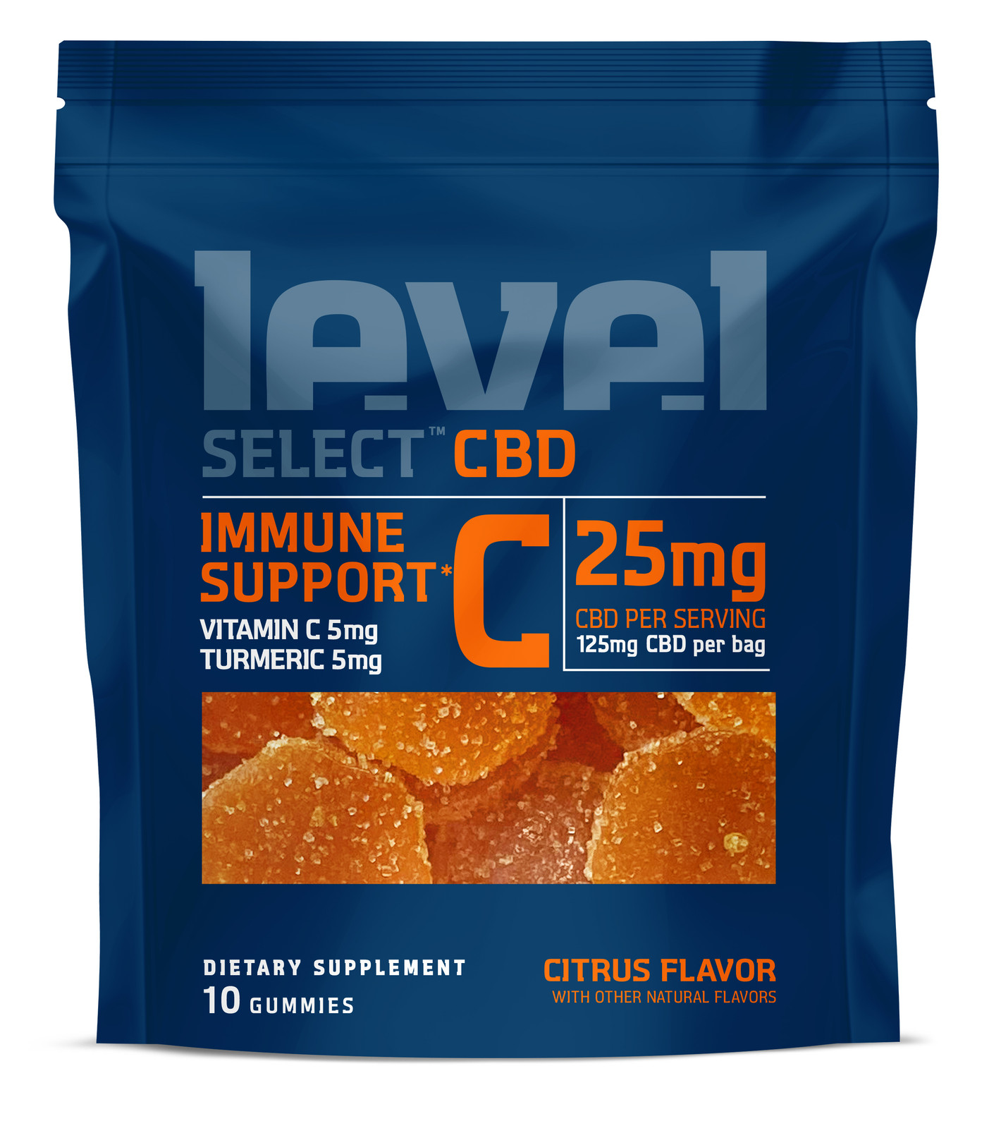 CBD Gummies 10ct Trial Size 125mg Immune Support logo