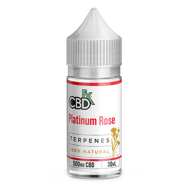 CBDfx Terpenes CBD Oil Platinum Rose Vape Juice 500mg - 1000mg logo