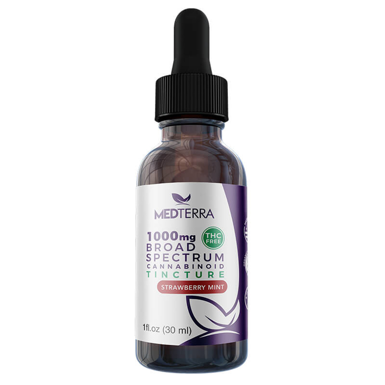 Medterra CBD Tincture Strawberry Mint, 1000mg - 2000mg logo