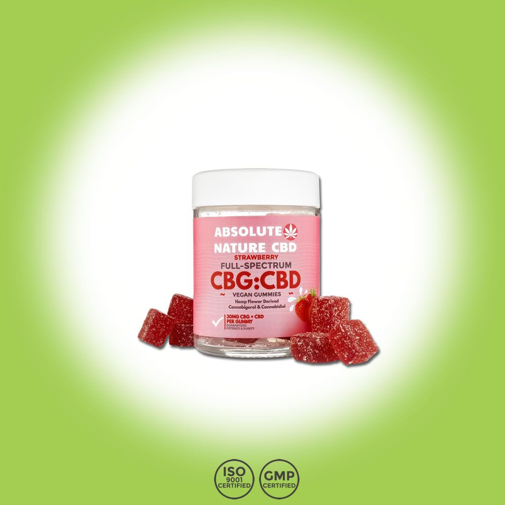 CBG:CBD Strawberry Flavor Fruit Gummies – 30mg, 30ct logo