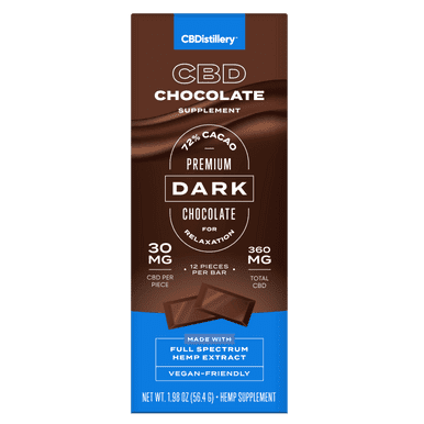 CBDistillery 360mg Full Spectrum CBD Dark Chocolate Bar image1