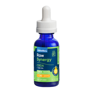 Raw Synergy CBDA + CBD 1:1 Tincture – 1000mg – 30ml logo