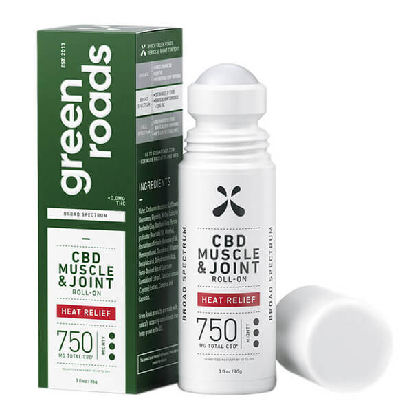 Green Roads Heat Relief Muscle and Joint Roll-On 750mg