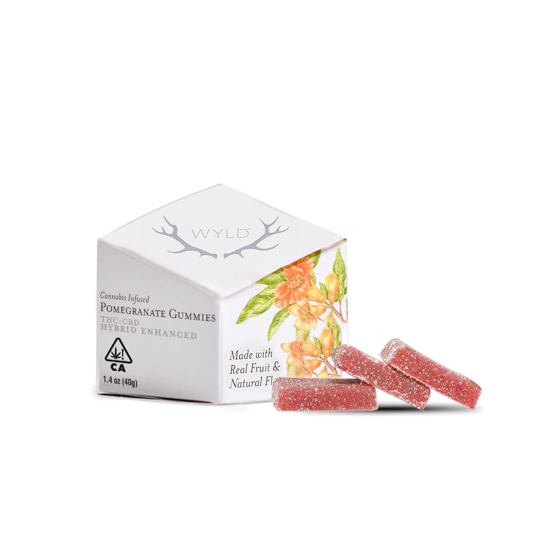 Wyld Pomegranate 1:1 THC:CBD Gummies image