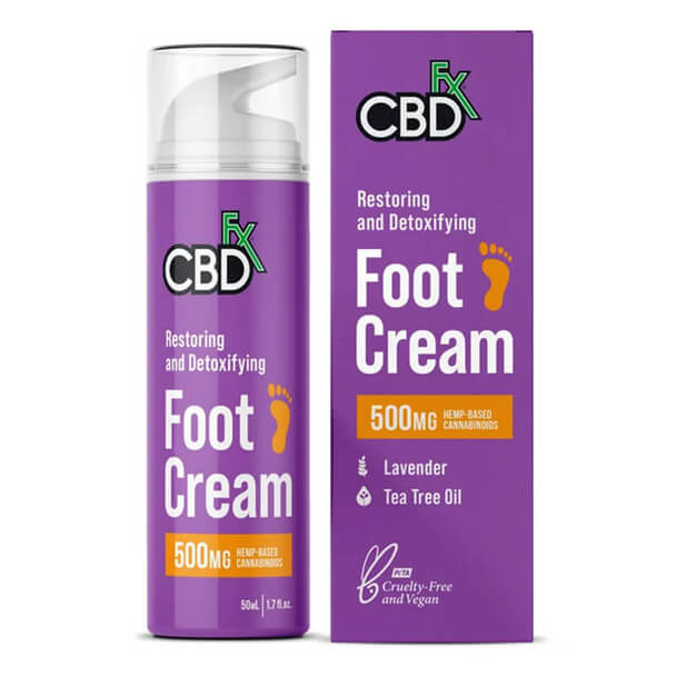 CBDfx Broad Spectrum CBD Foot Cream 500mg