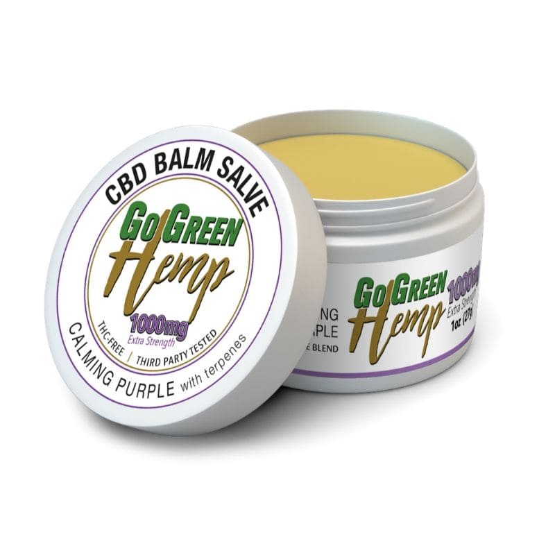 CBD Balm Salve Calming Purple 1000mg / 1oz logo