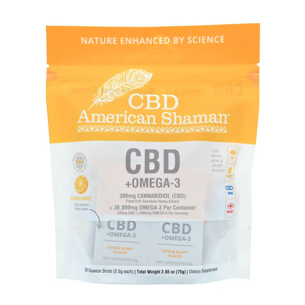 American Shaman CBD Omega 3 Supplement 300 mg Image