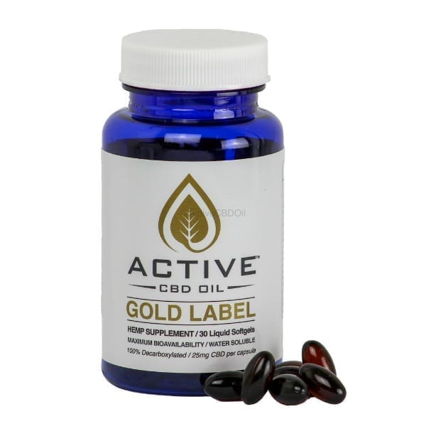 CBD Oil Capsules 25mg per capsule 30ct or 60ct logo