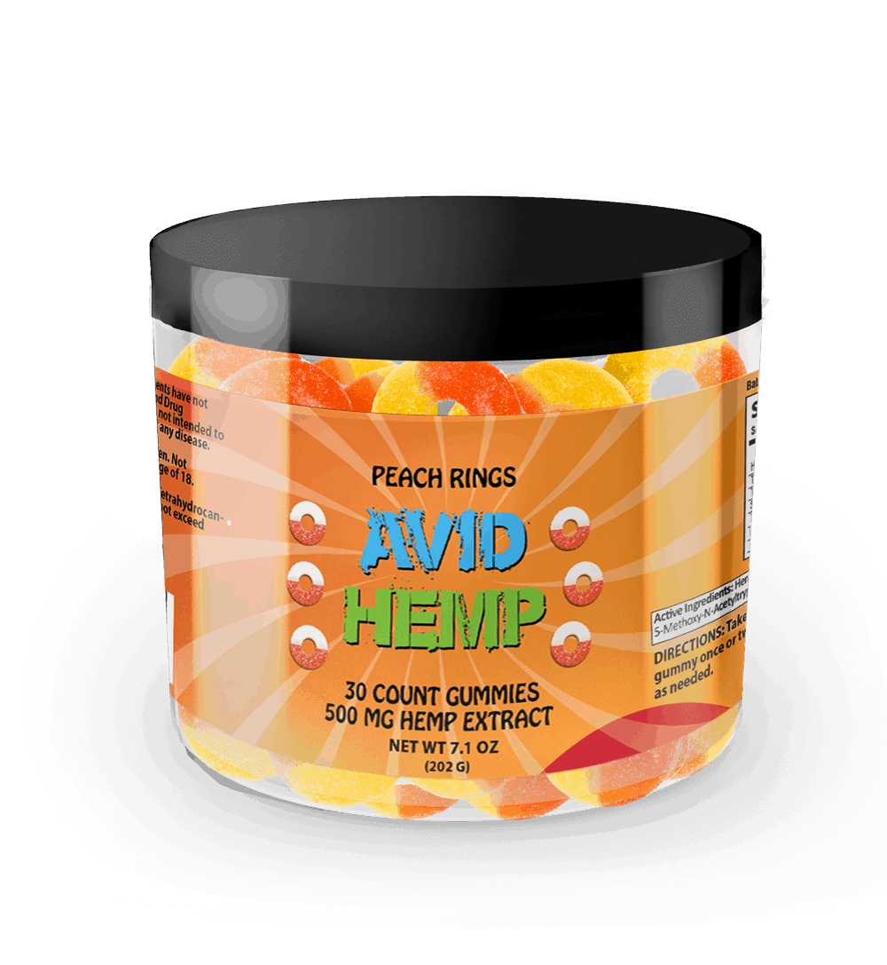 CBD Gummies Peach Rings 500mg