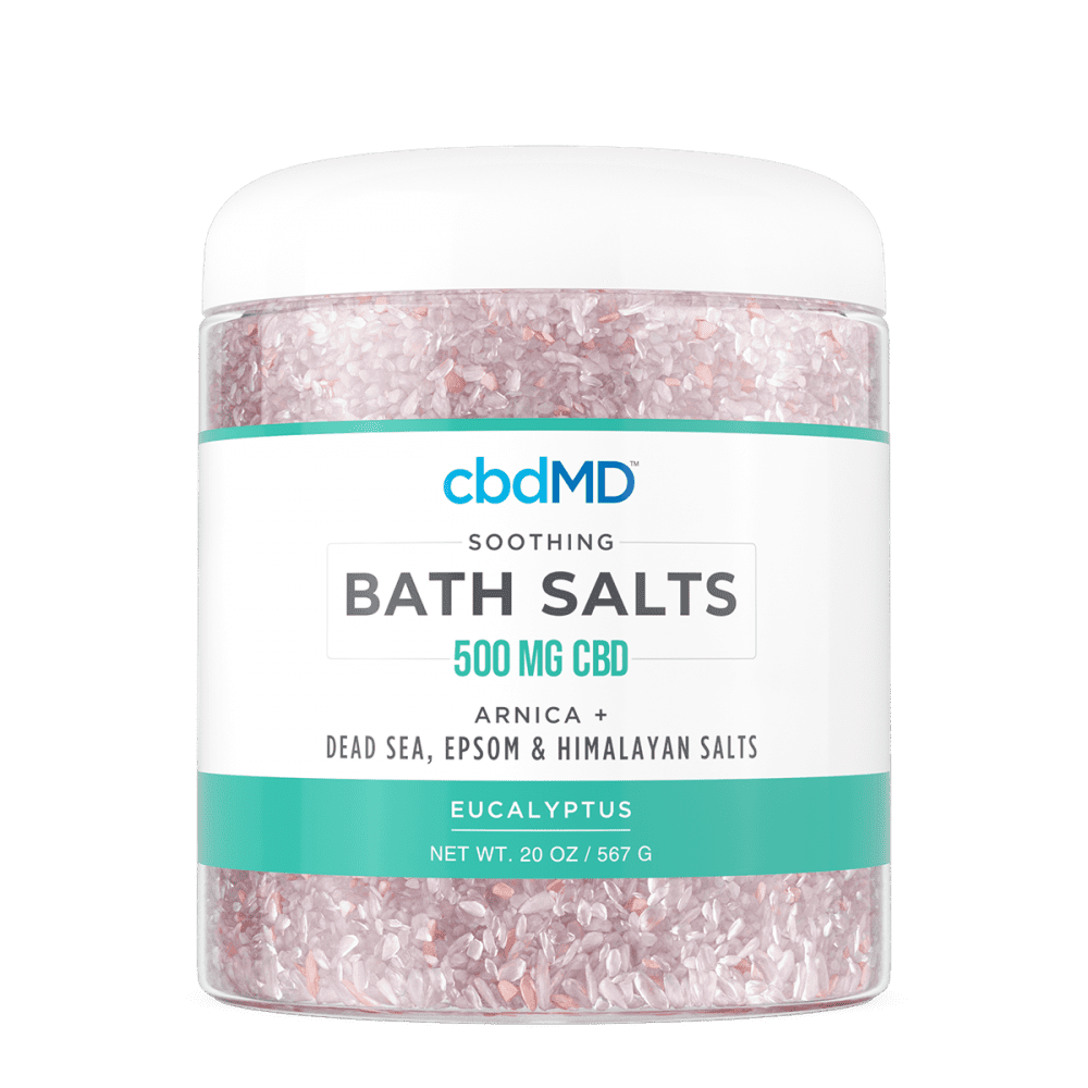 CBD Bath Salts - Soothing Eucalyptus - 20oz 500mg logo