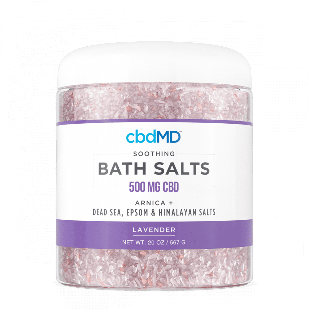CBD Bath Salts - Soothing Lavender - 20oz 500mg logo