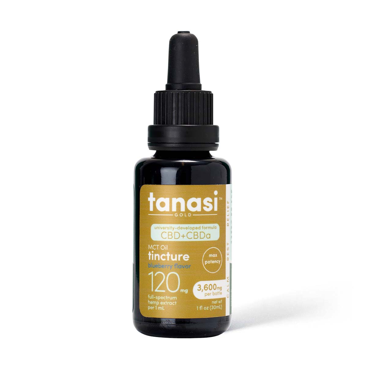 CBD+CBDa Blueberry GOLD Tinctures logo