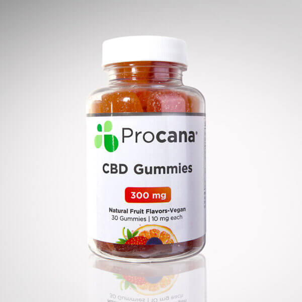 Procana CBD Gummies 300 mg, 10mg per gummy Image