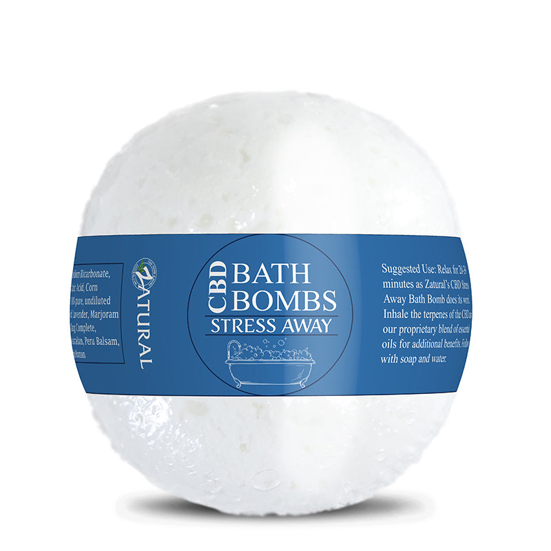 CBD Stress Away Bath Bomb logo