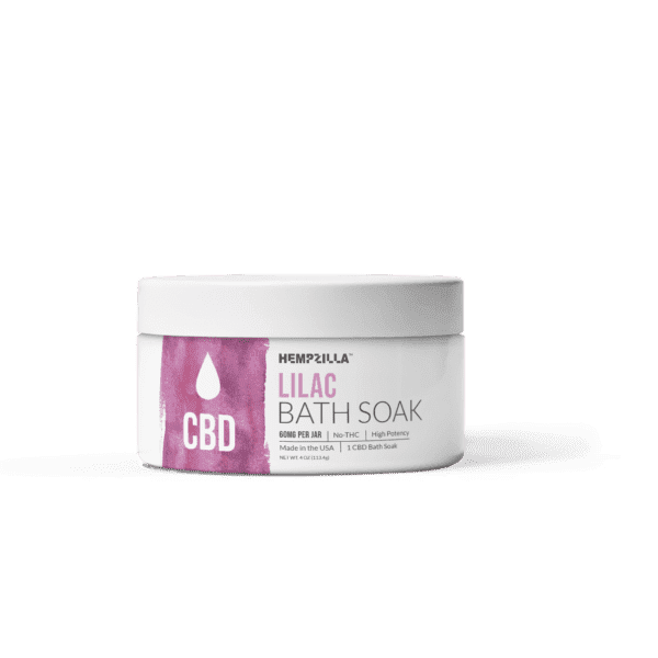 LILAC CBD Bath Soak (4oz or 12oz) Jar logo