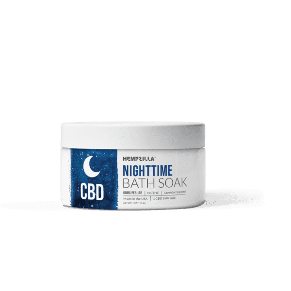 NIGHTTIME CBD Bath Soak (4oz or 12oz) Jar logo