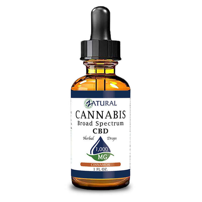 Zatural CBD Oil Cinnamon Drops | Broad Spectrum - THC Removed 1000 mg image
