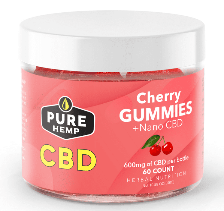 Pure Hemp CBD Gummies - Cherry 600mg image1
