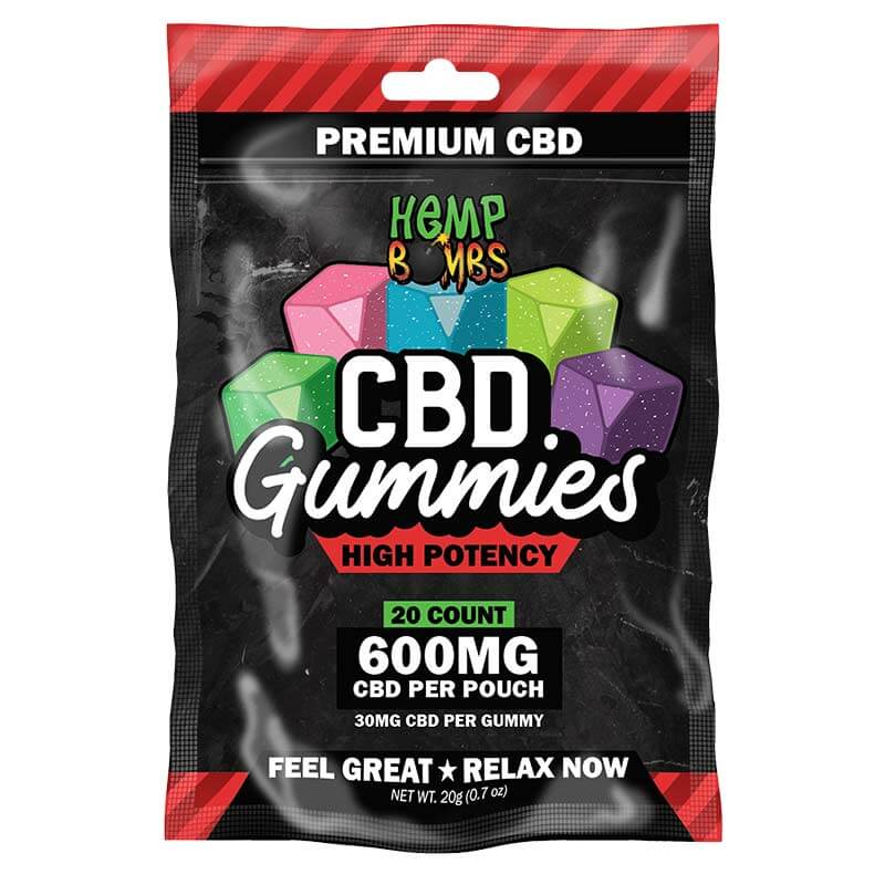 High Potency CBD Gummies 20 Count, 600 mg