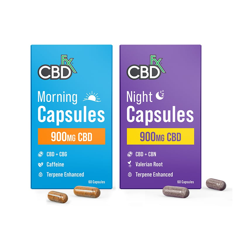 Morning and Night CBD Capsules Set logo