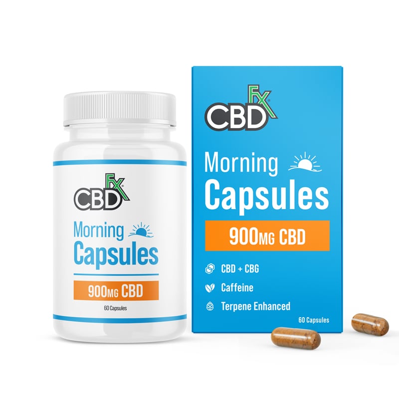 CBD and CBG Morning Capsules For Energy and Focus 900mg logo